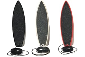 Windeck Finger Surfboard - Rad Fingerboard Toy - Surf The Wind - Mini Board for Kids and Surfers Looking to Hone Their Surfer Skills (Black, White, & Red)