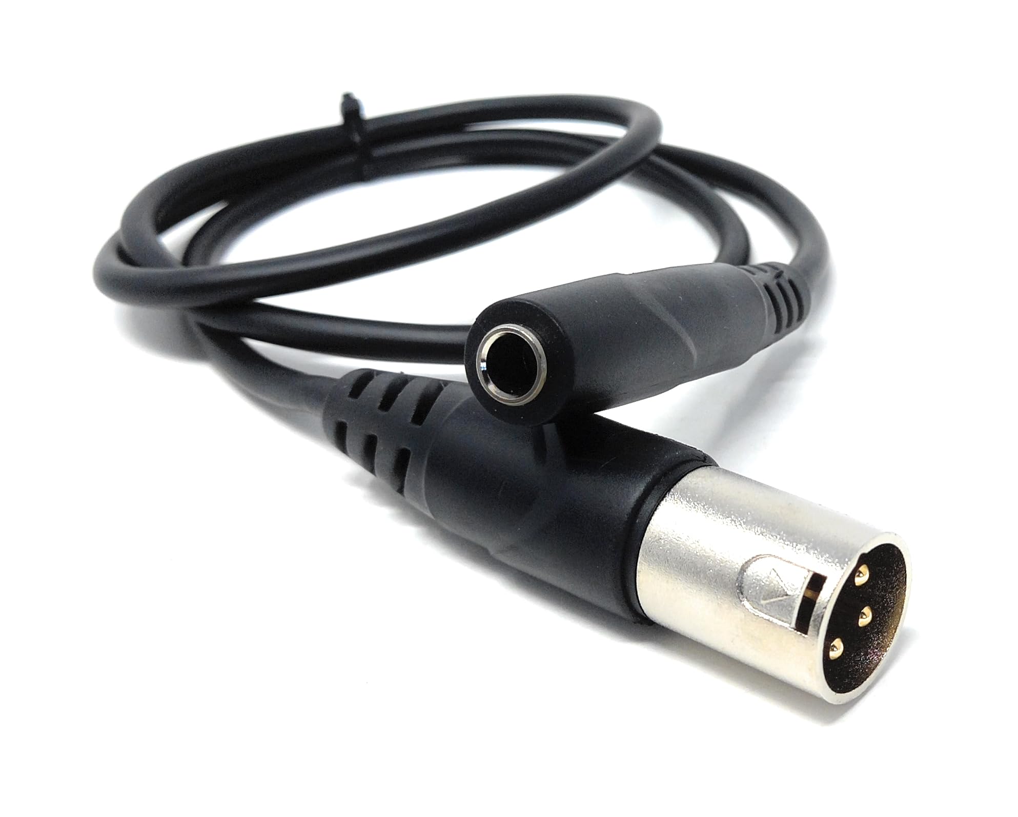 1m 3-Pin XLR Male to 6.35mm 1/4" Stereo Jack Socket Cable, Soft, Flexible, Gold Plated, for Audio, DJ, Live Events, Music Instruments 3.3ft