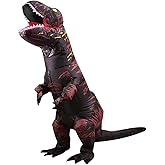 JASHKE Inflatable Dinosaur Costume for Adult Halloween Dinosaur Costumes Blow up T rex Costume for Adults