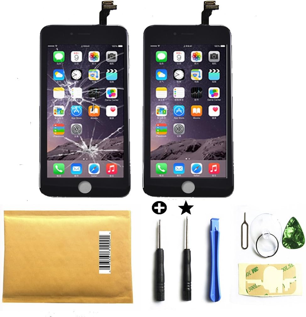 Select US Passion Black for iPhone 6 4.7 Inch Screen Replacement Kit LCD Screen Tools Included