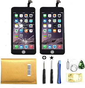 Select US Passion Black for iPhone 6 4.7 Inch Screen Replacement Kit LCD Screen Tools Included