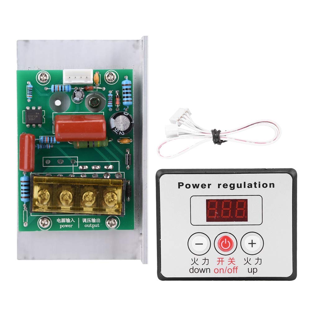 AC 220V SCR Digital Voltage Regulator Motor Speed Controller 6000W