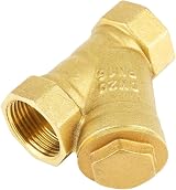 Akozon 3/4" BSPP Y Brass Ball Valve Strainer Filter for Water Oil Separation view 8