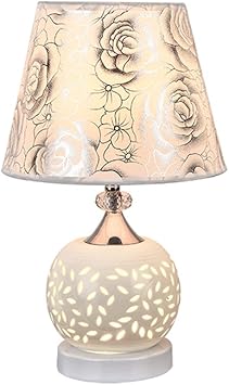 European Ceramic Desk Lamp Princess Small Desk Lamp Bedroom Bedside Lamp Children S White Washable Decorative Table Lamp Size B Amazon Com