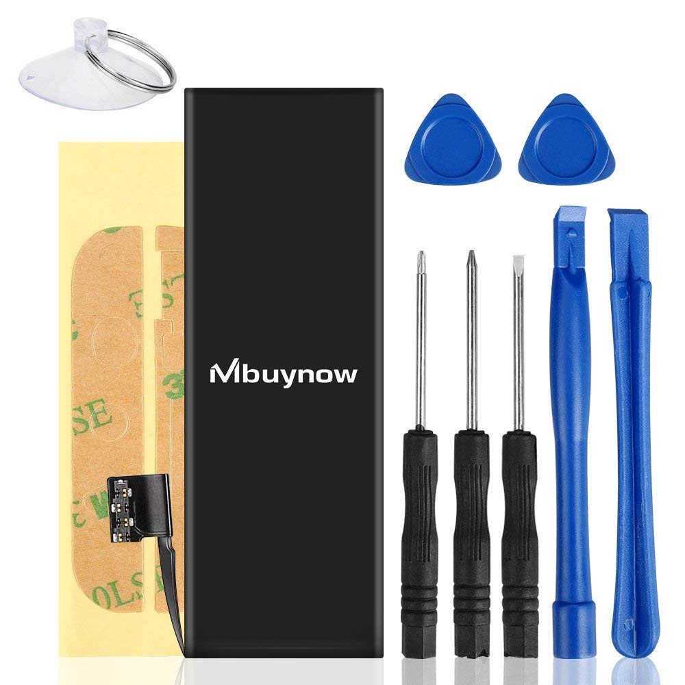 Mbuynow Batterie Interne 1560mAh en Lithium-ION Rechargeable de Remplacement Production est 2018 pour iPhone 5S/5C avec Kit d\'outils Carte de Garantie Inclus