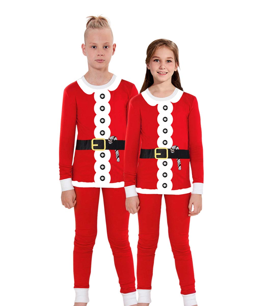 Uideazone Christmas Pajamas Set Warm Family Matching Sleepwear Boys Gils Nightwear Homewear for Kids