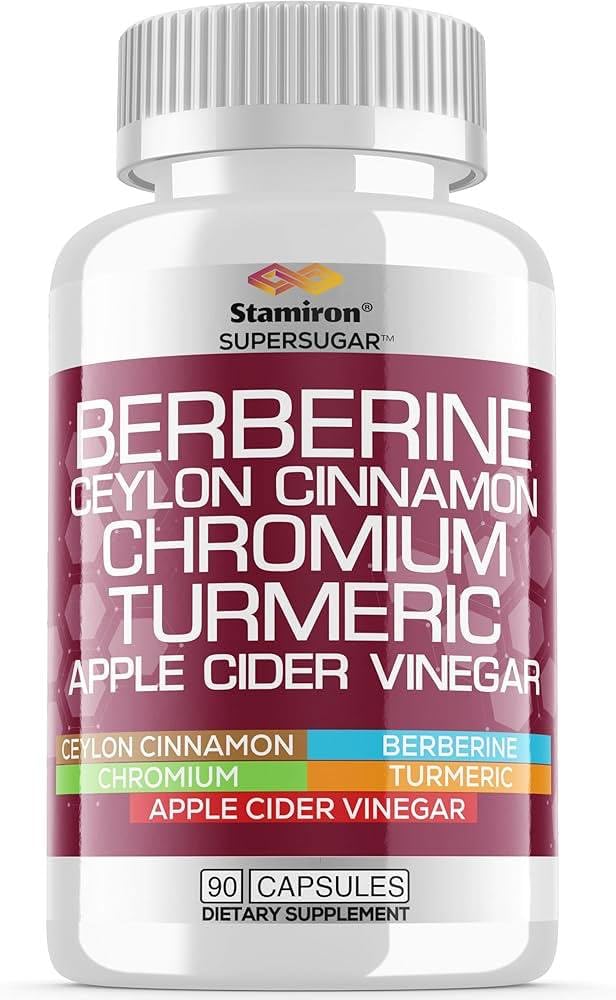 Berberine Ceylon Cinnamon Chromium Turmeric Apple Cider Vinegar
