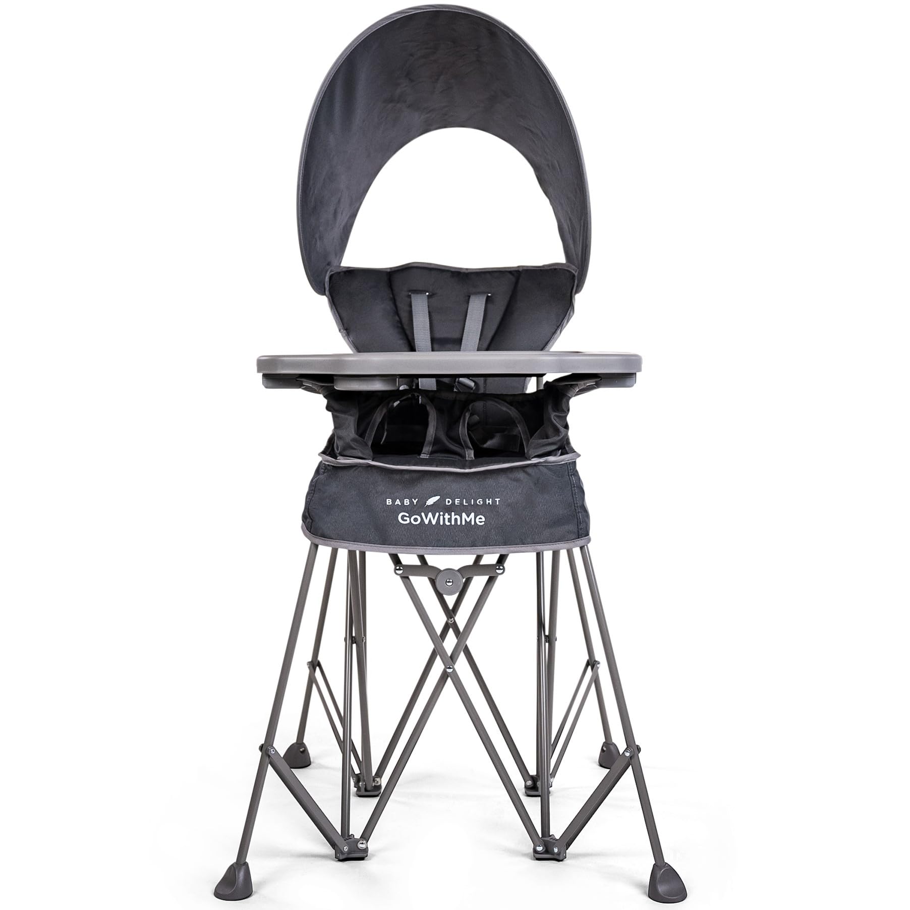 Photo 1 of **SIMILAR ITEM** Baby Delight Go with Me Uplift Deluxe Portable High Chair | Sun Canopy | Indoor and Outdoor | Grey