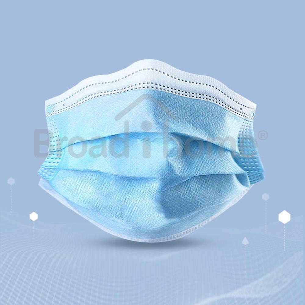 Disposable 500 PCS Filter 3-ply Face Personal Protection Dust-Proof Anti Spittle Eye for Earloop