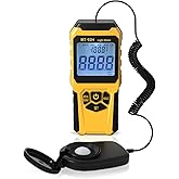 URCERI MT-92H Light Meter with Split Sensor Lux/Foot Candles Meter 500ms Refresh Rates Range up to 200,000 Lux Switchable Bac