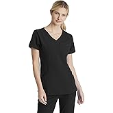 BARCO Skechers Vitality Charge Scrub Top for Women - V-Neck Medical Top, 4-Way Stretch Women's Scrub Top