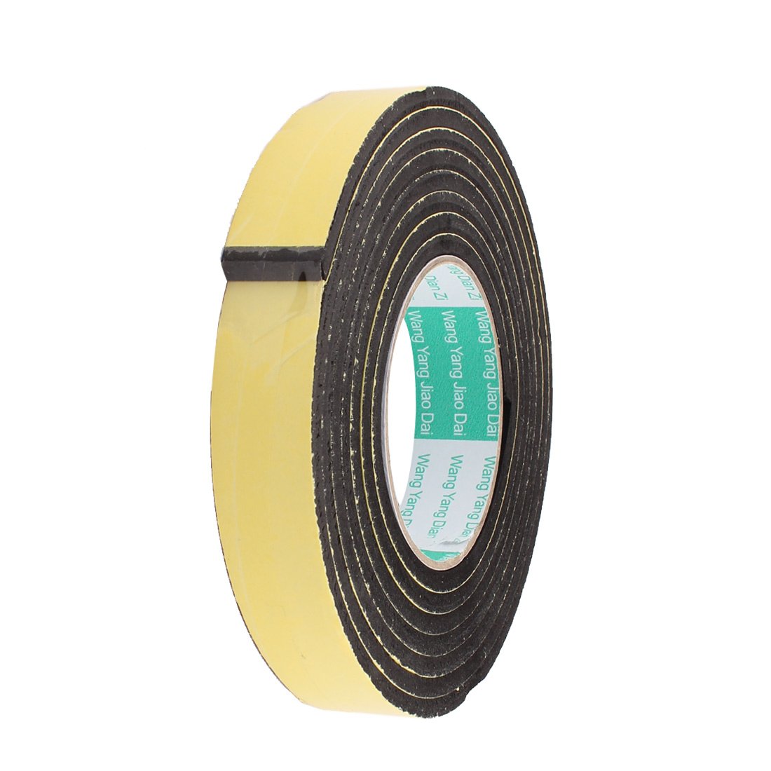 Sourcingmap 25mm Width 5mm Thickness EVA Single Side Sponge Foam Tape 3 Meters Length for Door Window