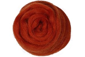STARINGIRL 1PCS 200g 7.2oz Wool Roving Needle Felting Wool Yarn Roving Wool Fibre Wool for Needle Felting Hand Spinning DIY Craft Materials Fun Doll Needlework