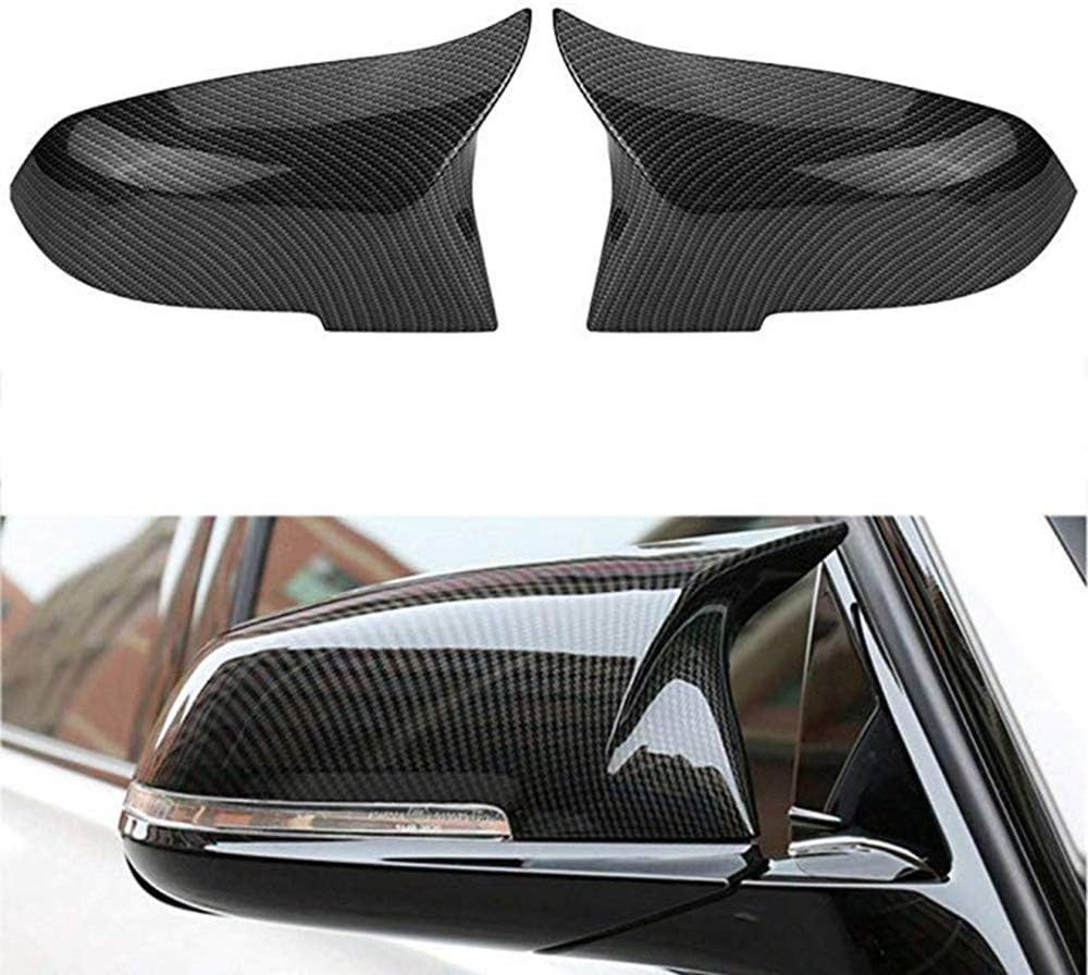 Carbon fiber replacement parts mirror cover for 2013-2017 BMW E84 F20 F22 F30 F32 F33 F34(Gloss Black)
