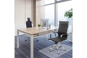 BASIC HOUSEWARE Carpet Chair Mats for Home Office 30"×48" Rectangular Chair Mat for Carpets | Low/Medium Pile Computer Chair Floor Protector