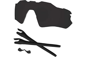 Predrox Radar EV Path Lenses & Rubber Kits Replacement for Oakley Sunglass OO9208 Polarized