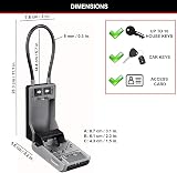 Master Lock 5482EURD Key Safe with Flexible Cable Shackle Outdoor Large Capacity view 5