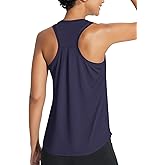 baleaf Women's Athletic Tank Tops Workout Sleeveless Running Racerback Shirts Quick Dry Breathable Yoga Tennis Gym
