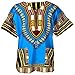vvProud Traditional African Dashiki Cotton Mens Shirt, Tribal Hippie Style Boubou Variety Bright Colors, Unisex