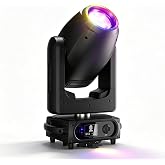 SHEHDS GalaxyJet 300W LED Moving Head Light, Beam&amp;GOBO&amp;Wash 3in1 | 5-Prism &amp; Frost Effect, 7-Slot GOBO Wheel, 9-Colors, 7-Gobos Rotating, DMX512 for Party, School, Stage Show
