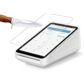 Square Terminal Screen Protector（Model：B07NPNNQLN）, Tempered Glass [ Scratch-Resistant ] [ Touch Sensitive ] [ Easy Install ] 9H Hardness HD Clear Screen Protector for Square Terminal