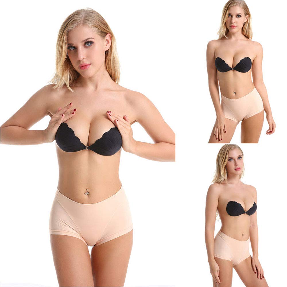 Oleein Invisibile Reggiseno, Senza Spalline Reggiseno, Adesivo Silicone Reggiseno,Autoadesivo Invisibile Reggiseno Gel Riutilizzabile,Reggiseno Invisibile Bra Adesivo in Silicone Push Up