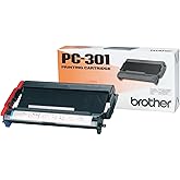 Brother PC-301 Fax/Printer Cartridge - Retail Packaging, Black