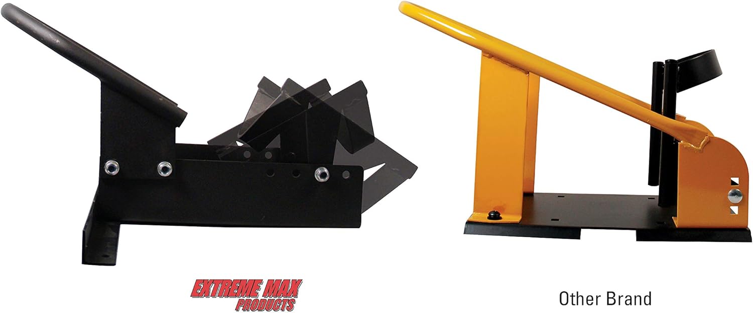 Extreme Max 5001.5010 Standard Motorcycle Wheel Chock - Black: Automotive