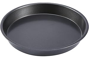 9 Inch Nonstick Pizza Pan, Carbon Steel Baking Oven Pizza Tray Pie Microwave Oven Baking Dishes Pans Pie Tray for Home Kitche
