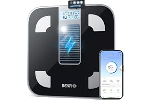 RENPHO Smart Scale for Body Weight, FSA&HSA Eligible, Digital Bathroom Scale BMI Weighing Bluetooth Body Fat Scale, Body Composition Monitor Health Analyzer with Smartphone App, 400 lbs - Elis Solar 1