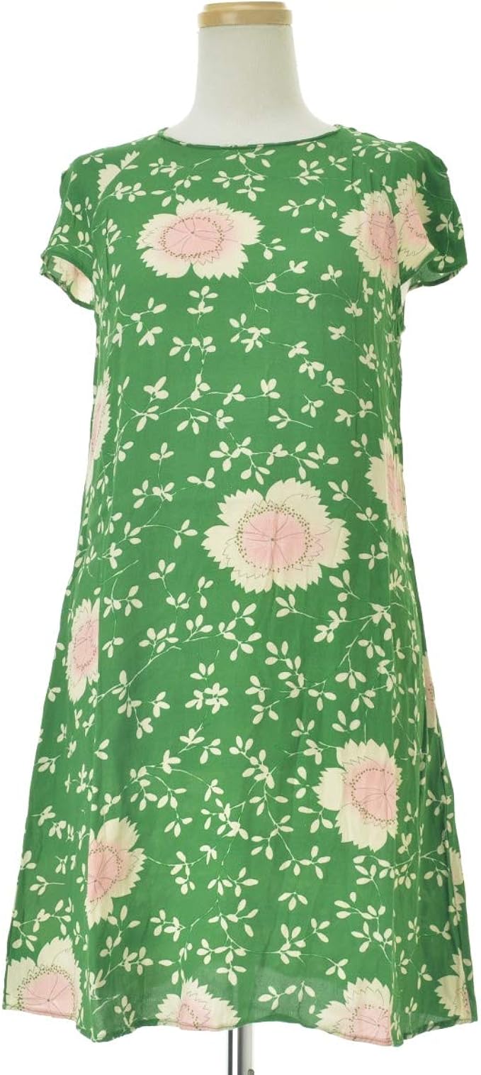 Amazon ザラウーマン Zara Woman 総柄 フレンチスリーブワンピース ワンピース チュニック 通販