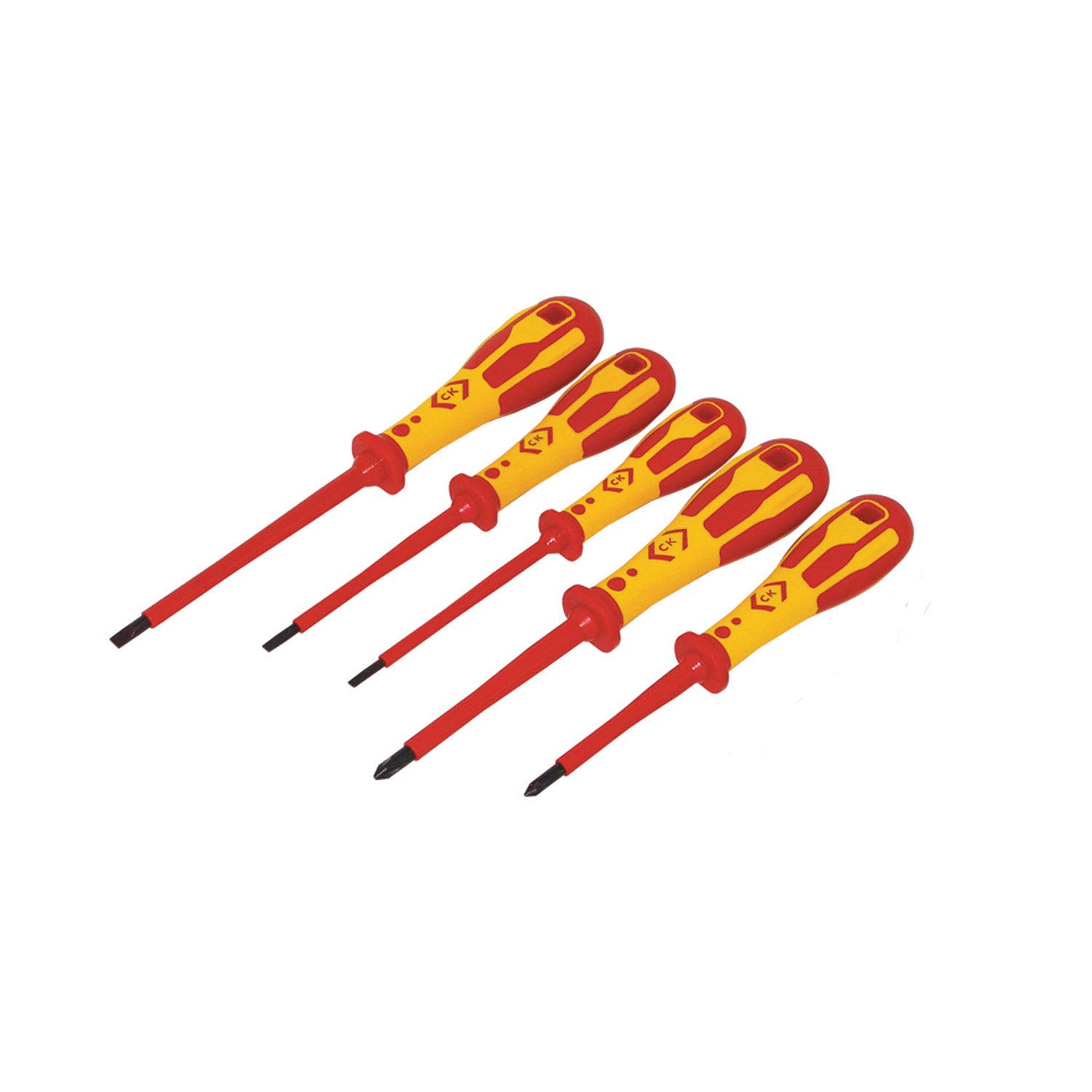 C.K T49183D Dextrovde Screwdriver Slotted Parallel & Pzd Set of 5