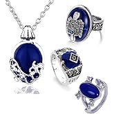 HJYZY 14 pcs The Vampire Elena Daylight Walking Signet Necklace Damon's Carolim Rings Katherine Costume Jewelry Accessories