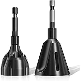 2PCS YG8 Tungsten Carbide Deburr Chamfer Bits 1/4" Hex Shank, Fits 1/8-3/4" | Durable Carbide Blade External Chamfer Tool Set, Works on Metals, Plastic, Wood, Repair Damaged Bolts, Not FOR HAMMER DRILLS