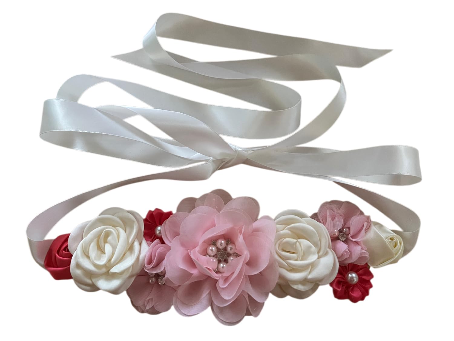 2653 Maternity Flower Sash Set For Baby Shower Pregnancy Flowers Women Amazon.com: Baby Shower Sash Decorations Mom to Be Corsage  main image 4