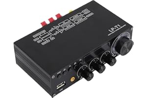 Bewinner 2.1 Channel Bluetooth 5.1 HiFi Stereo Amplifier Receiver with Subwoofer Output, Remote Control, USB AUX Digital Coax