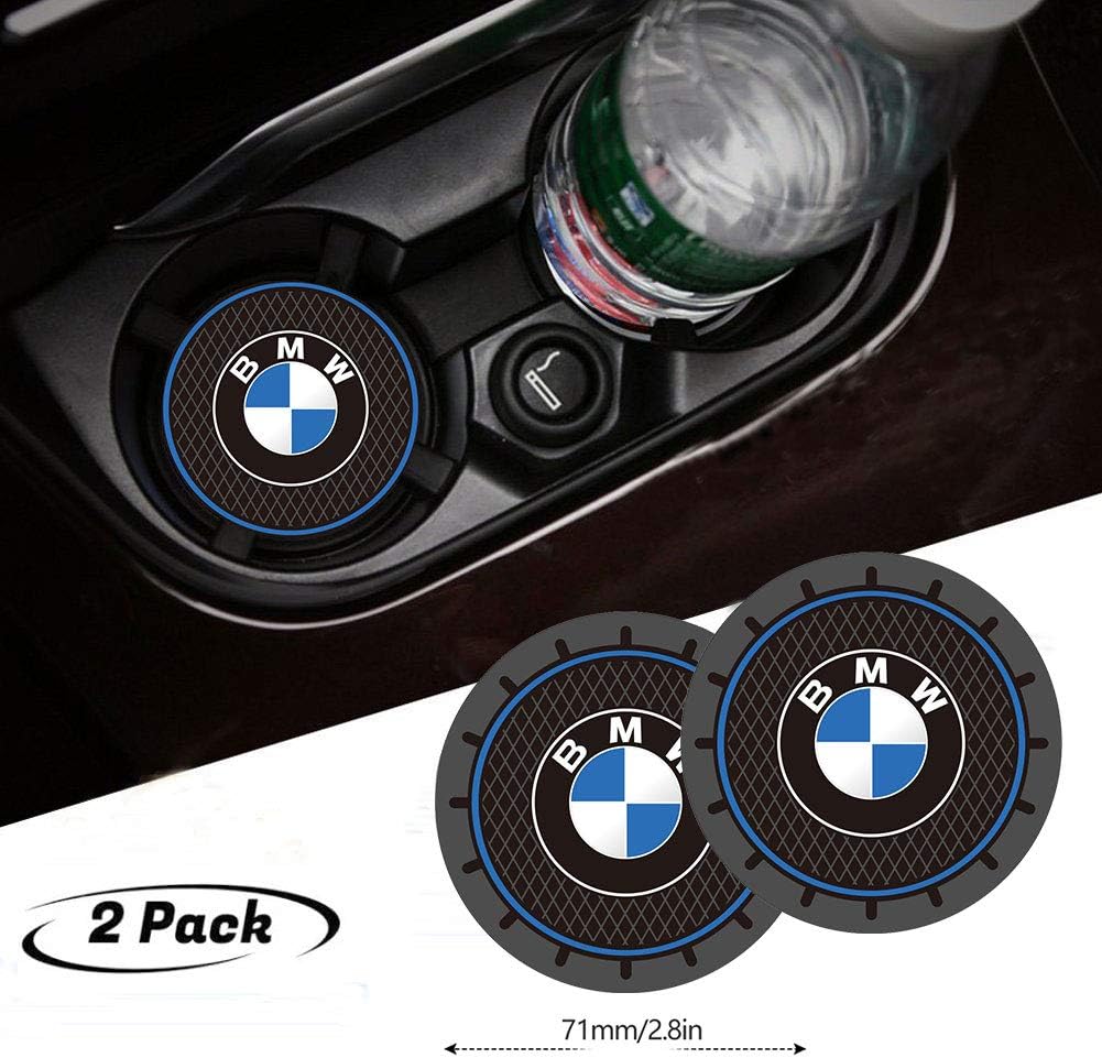 2Pcs Durable Non-Slip Silicone Cup Holder mat for BMW,Auto Cup Holder Insert Coaster pad