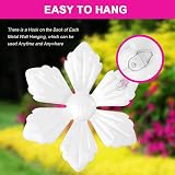 OFFCUP 3 Pack Metal Flowers Wall Decor Wrought Iron Colorful Garden Art view 4