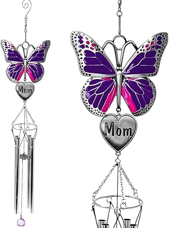 memorial wind chime gift for loss of a mother