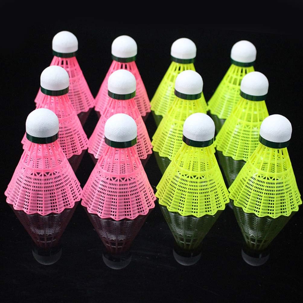 BESPORTBLE 6pcs Nylon Badminton Shuttlecocks Badminton Birdies Balls for Kids Adult Indoor Outdoor Sports Activities Pink : Sports & Outdoors