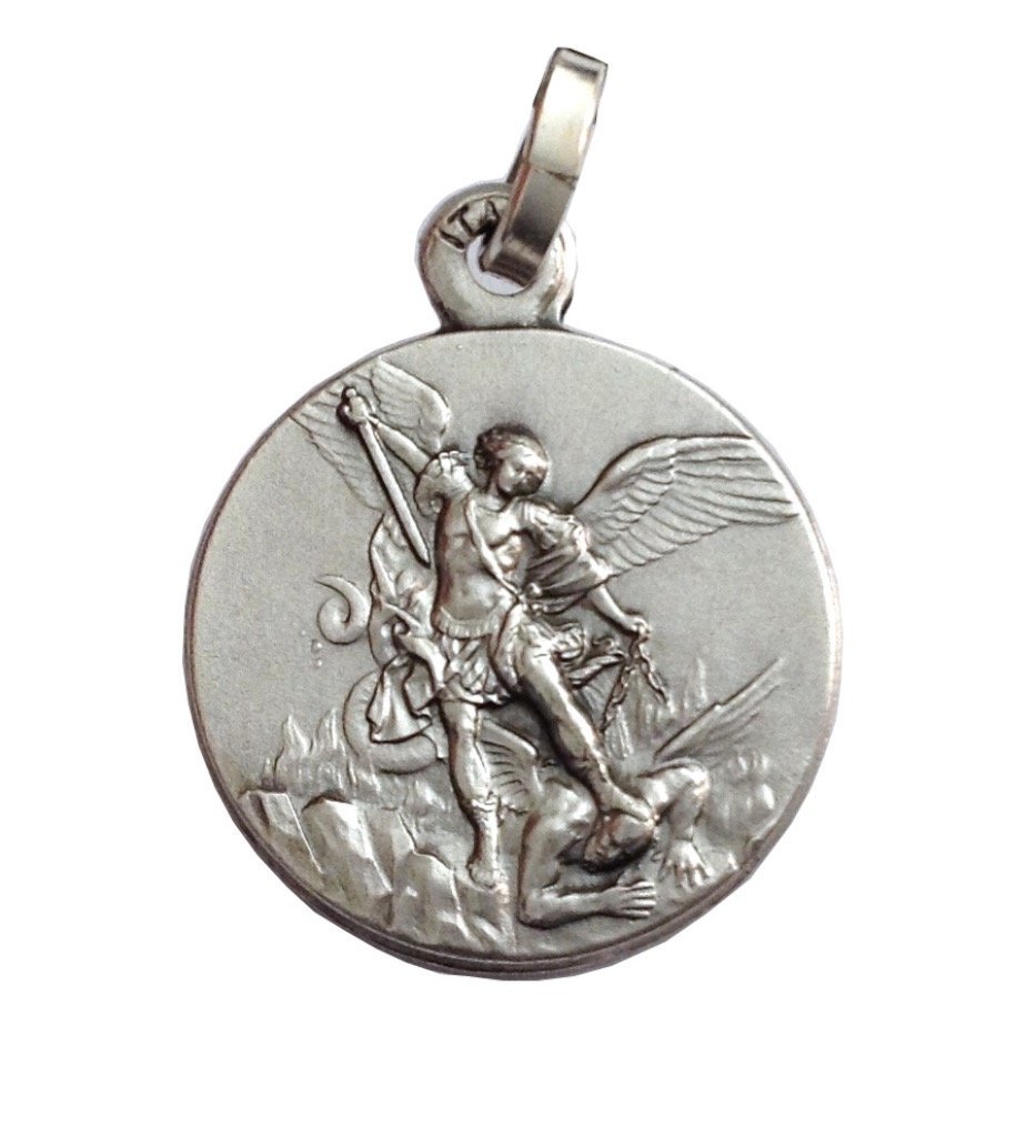I G J 925 STERLING SILVER SAINT MICHAEL THE ARCHANGE MEDAL - THE PATRON SAINTS MEDALS (925 Sterling Silver)