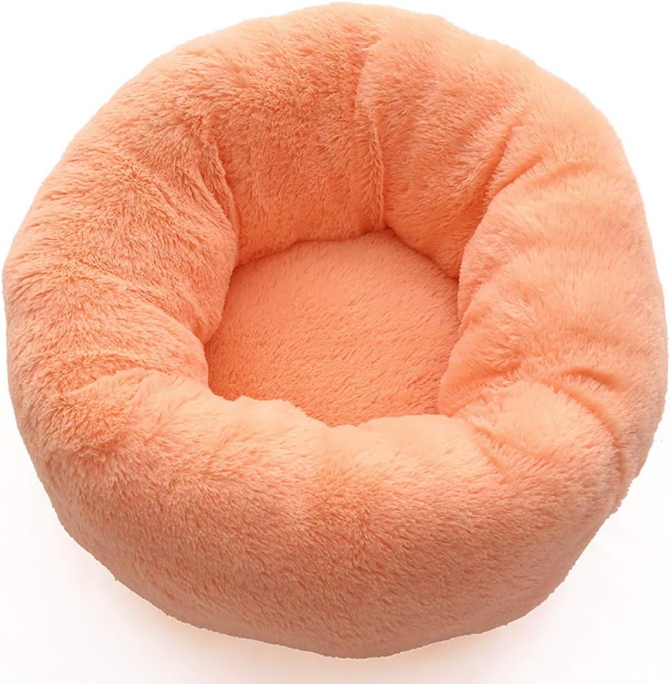 Lgreat Round Pet Beds for Small Dogs, Donut Pet Dog Bed Cuddler Cat Bed with Anti