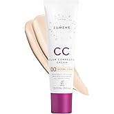 Lumene Color Correcting CC Cream - Lightweight Foundation - Medium Coverage - Redness Reducing Face Makeup for Glowing Complexion - Vegan Formula + Suitable for All Skin Types - Ultra Light (1 fl oz)