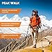 PEAK WALK Trekking Poles - Ultra-light 7.5 oz, 3K Carbon Fiber Poles, Collapsible Walking, Hiking, Camping Sticks with Metal Flip-Lock and EVA Foam Grips - 1 Pair Black