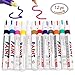 Metallic Markers Paint Pens-Medium Tip Metal Art Permanent Marker Set for Card Making, Photo Album, Painting Rocks, Black Paper, Glass, Wood, Mug, Plastic, Ceramics, DIY Craft (12 Pack)