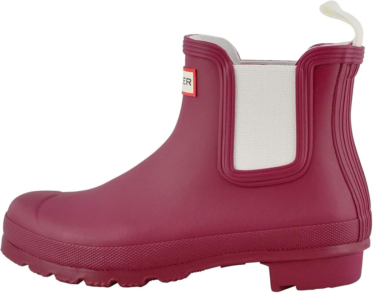 red hunter chelsea boots