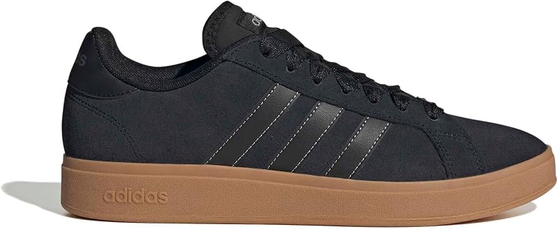 Hombre Grand Court Base 00S Shoes, Core Black/Core Black/Grey Two, 45 1/3 EU