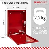 Firechief DHS1 Document Holder with Key Lock Red view 3
