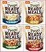Prego Ready Meals Bundle of 4: (1) Prego Creamy Three Cheese Alfredo Rotini Ready Meal, 9 Ounce; (1) Prego Creamy Tomato Penne Ready Meal, 9 Ounce; (1) Prego Roasted Tomato and Vegetable Penne Ready Meal, 9 Ounce; (1) Prego Marinara and Italian Sausage Rotini Ready Meal, 9 Ounce