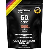 Precision Fuel PF60 Carb &amp; Electrolyte Drink Mix Powder for Hydration &amp; Energy - Endurance Sports Nutrition, Vegan, Hypotonic - 60g Carb, 1000mg Sodium per Litre - Mild Citrus Flavor, 1-Pack